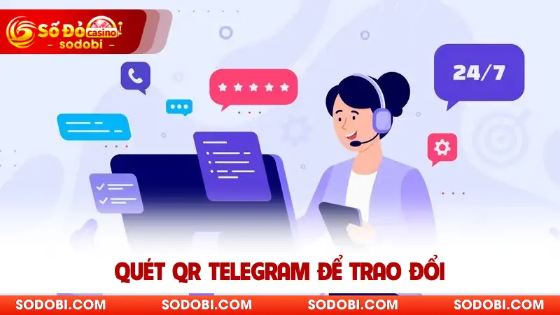 Quét QR Telegram để trao đổi