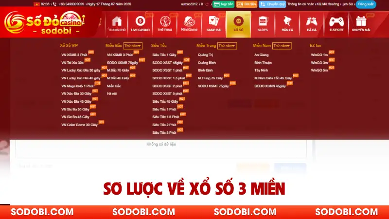 Sơ lược về xổ số 3 miền